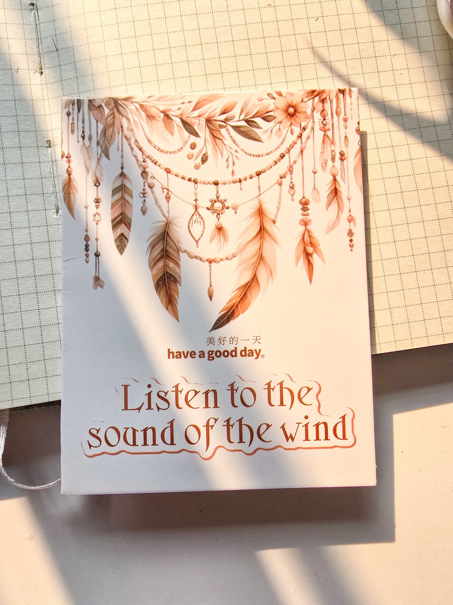 MHD-TFSY002-A beautiful day PET stickers Listen to the wind and talk about the series of pendants theme handbook creative materials 10 pieces 6 types