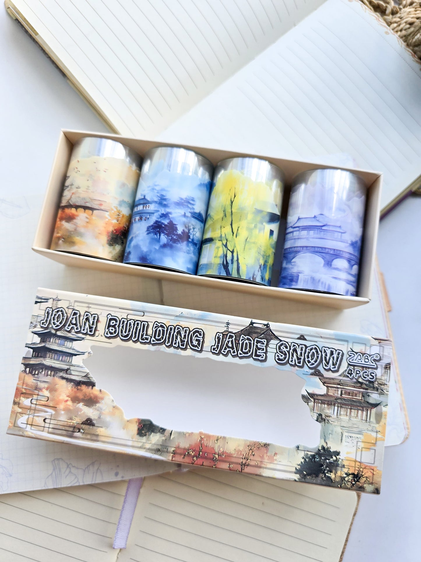 Ycyy202 PET Sticker Roll Box Japanese Heritage | 4 Sticker Rolls 60mm*2m