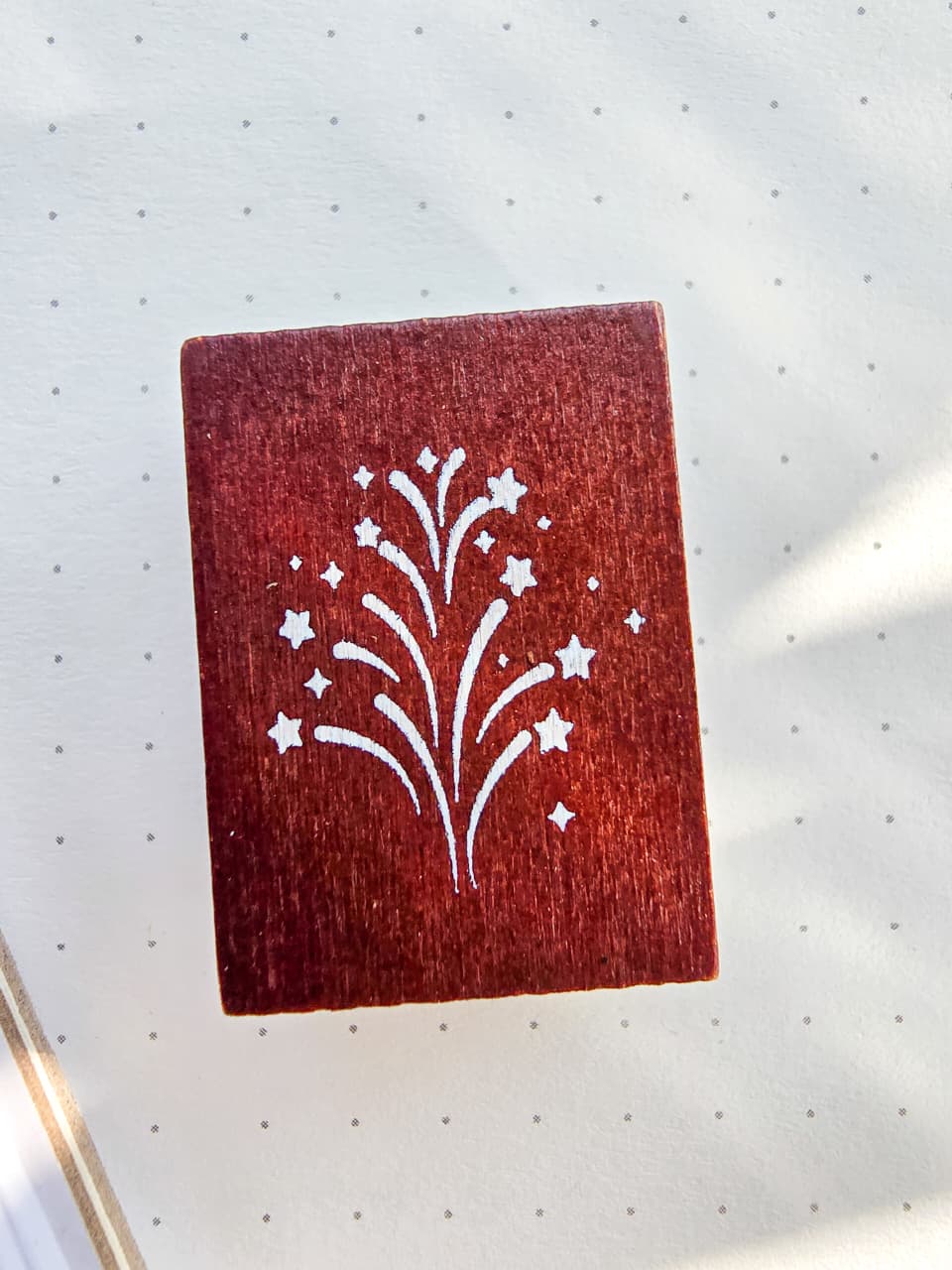 YYZY402-5 Wooden Stamp Fireworks