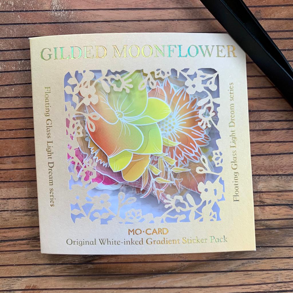 MMK06F446 Floral and Leaves Transparent Stickers