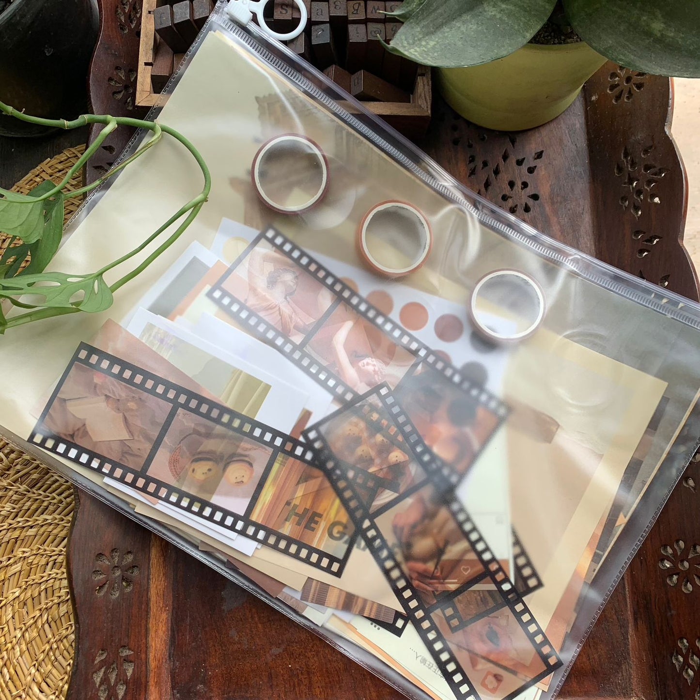 MMK17D010 - Journal Paper, Transparent Stickers Combo | 64 Pcs | Within 210-297 mm