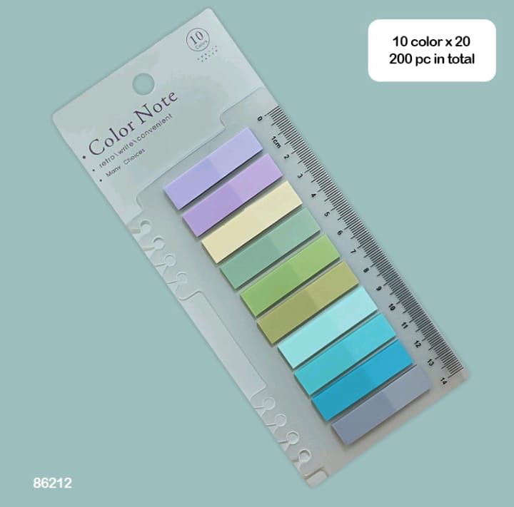 86212 Morandi STICKY NOTE 10 Colors 20 Sheets Each 8629