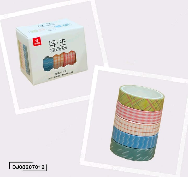 #C43 - Washi Tape Set of 5 - 10mmx2mtr