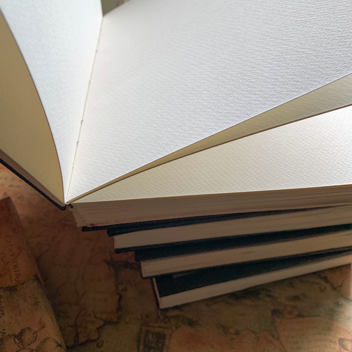 Premium Art Book | Coptic Binding | 300 GSM Premium Quality Fabriano Paper | 40 Sheets 80 Pages | With Traditional Odisha Art in Cover