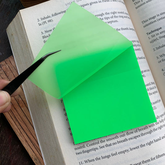 3x3 Inch Green Transparent STICKY NOTE | 50 Pcs