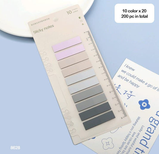 8628 Morandi STICKY NOTE 10 Colors 20 Sheets Each