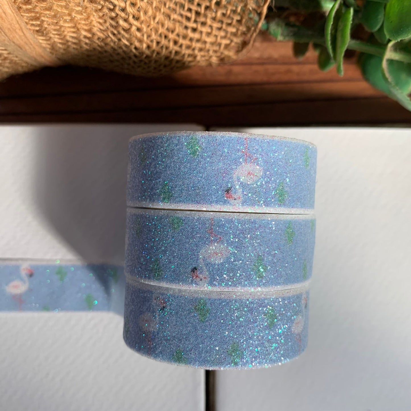 #243 - 1Pcs Glitter Solo Washi Tape | Width 15mm | Length 3mtr