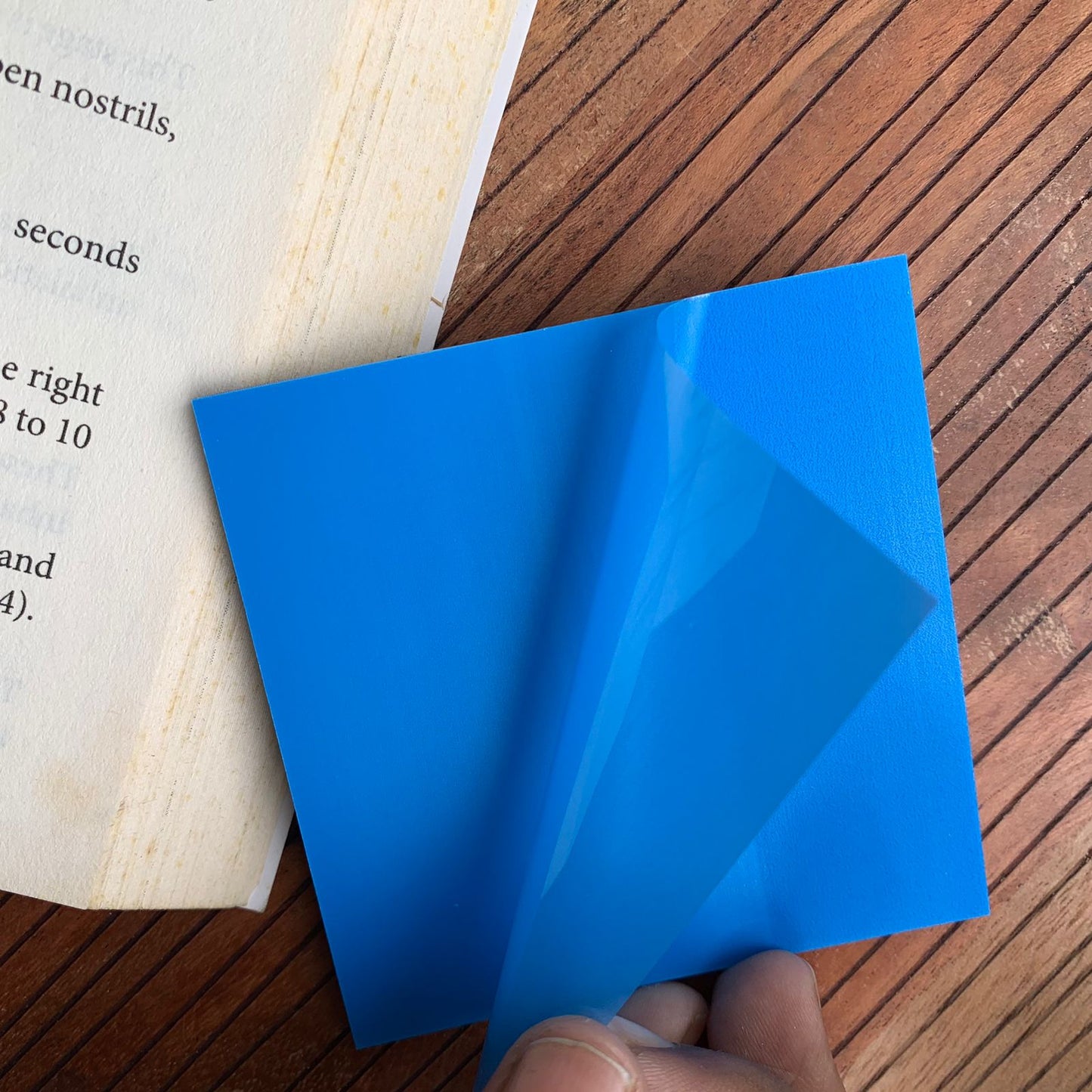3x3 Inch Blue Transparent STICKY NOTE | 50 Pcs