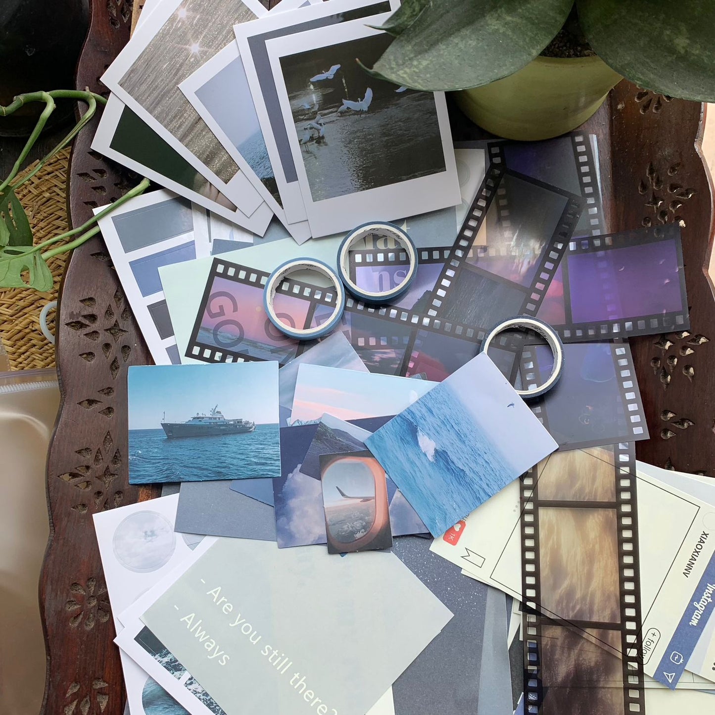 MMK17D009 - Journal Paper, Transparent Stickers Combo | 64 Pcs | Within 210-297 mm