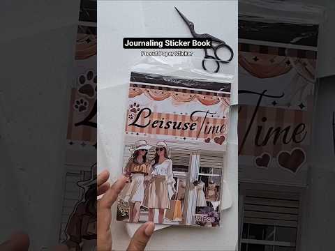 WX-TP #5 Leisuse Time Paper Sticker Book |Deep Brown Series| Pre-cut Journal Sticker Book