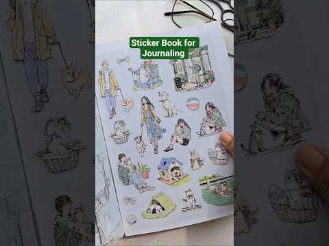 QYSHL-401 PLUSH MINT| Lifestyle Girl Pet Sticker Book| Comfortable Life Dairy Green Theme|167*235mm 20 Pcs
