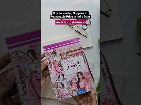 WX-TP #1 Love Moments Paper Sticker Book |Pink Series| Pre-cut Journal Sticker Book