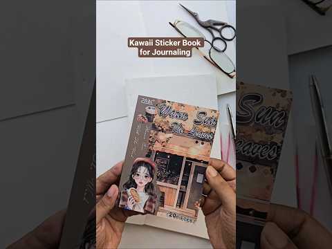 HXFL-402 Warm Sun The Leaves| Home Girl Brown Theme Pre-cut Sticker Book| Character Daily Sticker Book|105*148mm 20 Pcs