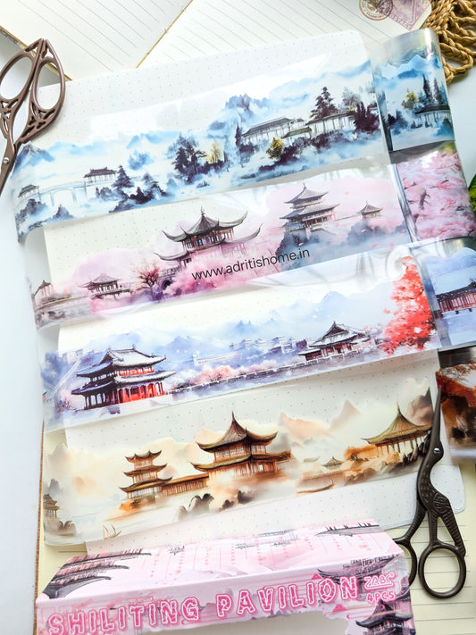 Ycyy201 PET Sticker Roll Box Japanese Heritage | 4 Sticker Rolls 60mm*2m