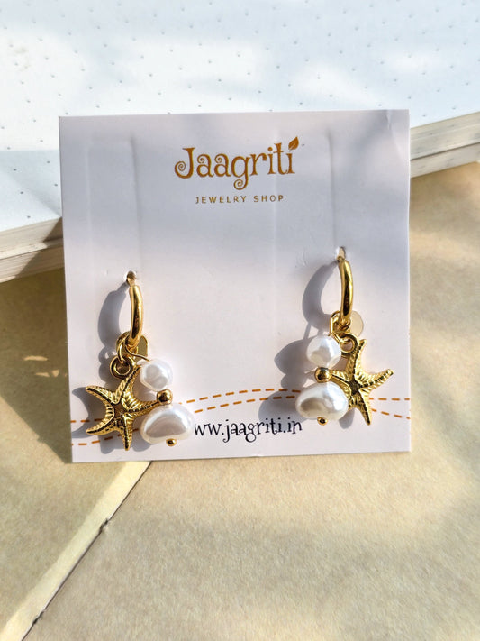 Tropical Drop Earring with Pearls