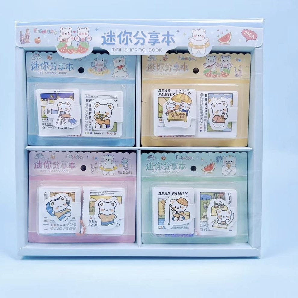 JGJT520484 | Cute Mini Diary Notebook ( Couple Book ) | 37*42mm | Random Any One