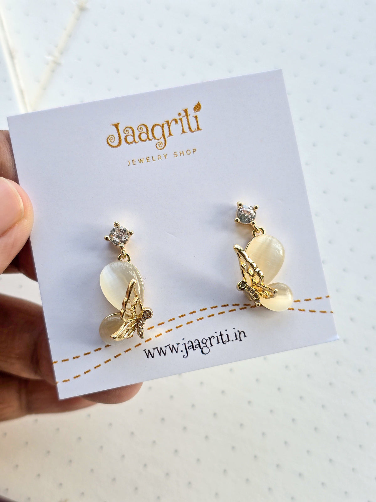 3D Butterfly Korean Earring (Golden)