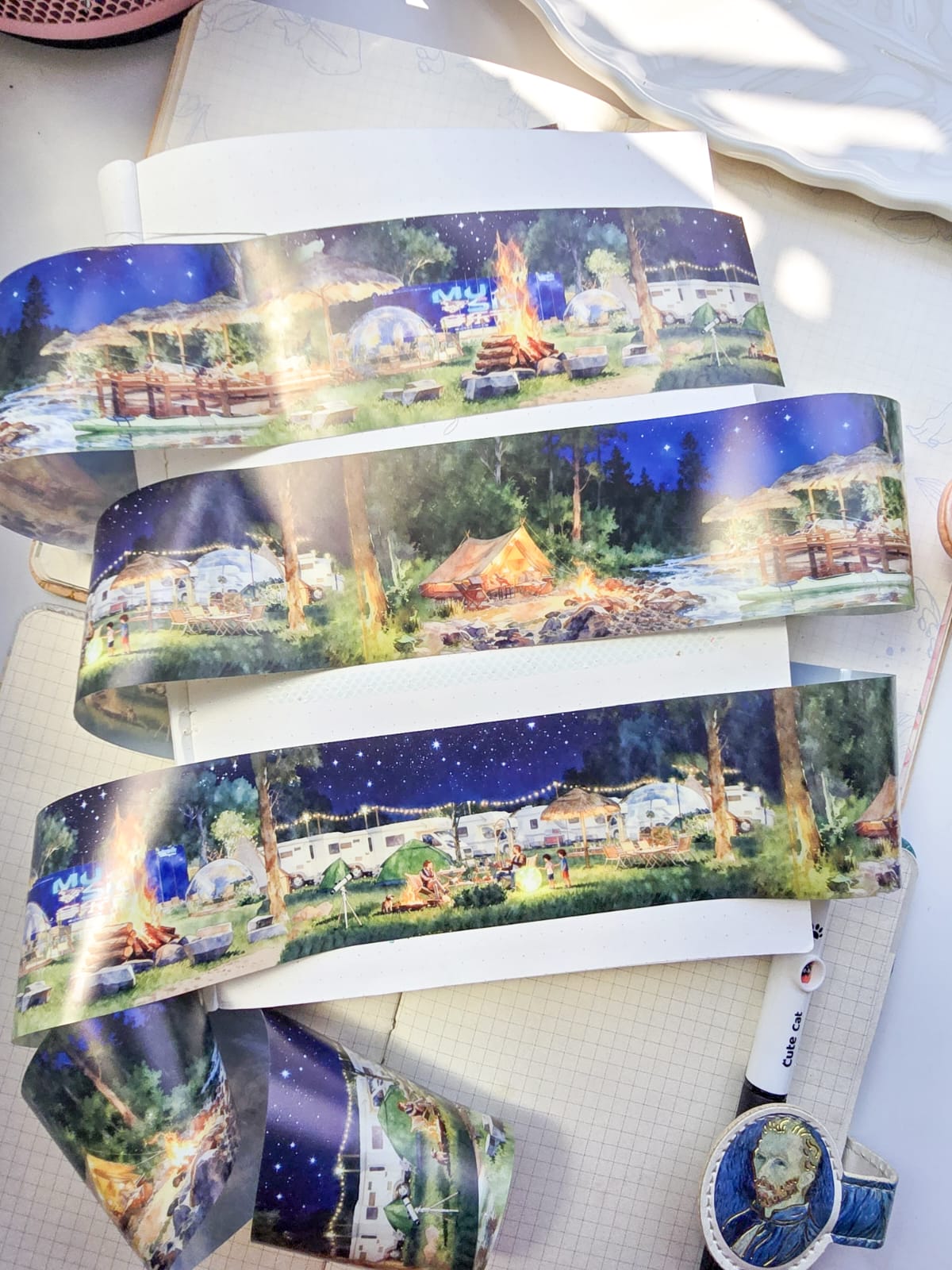 FSWHT-201 | PET | 1pc Sticker Roll |The Scroll Of Mortal Dust |