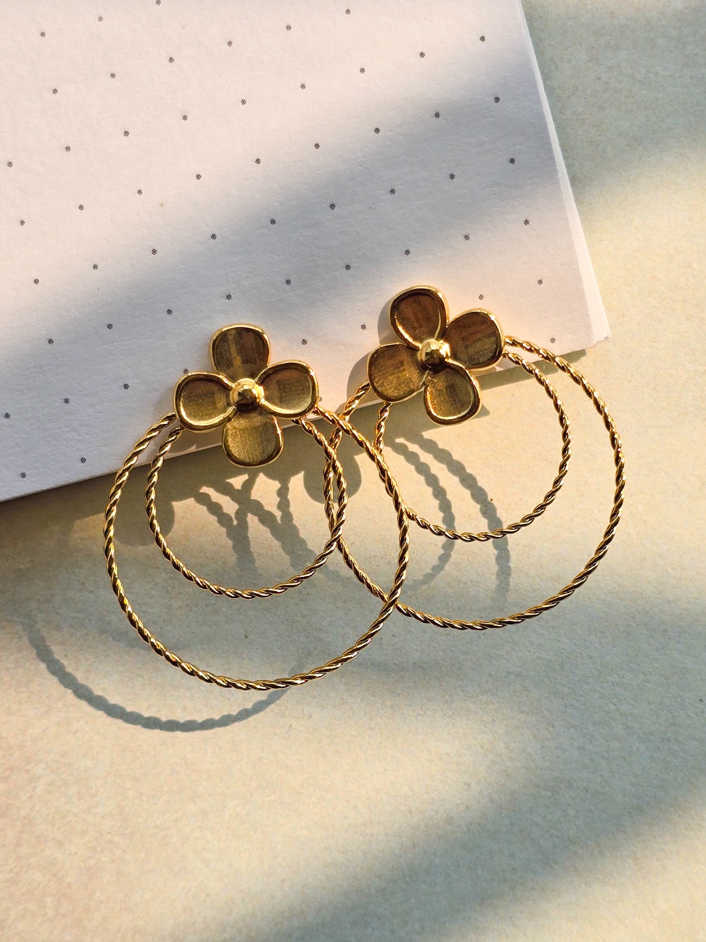 Flower Ring Statement Earring