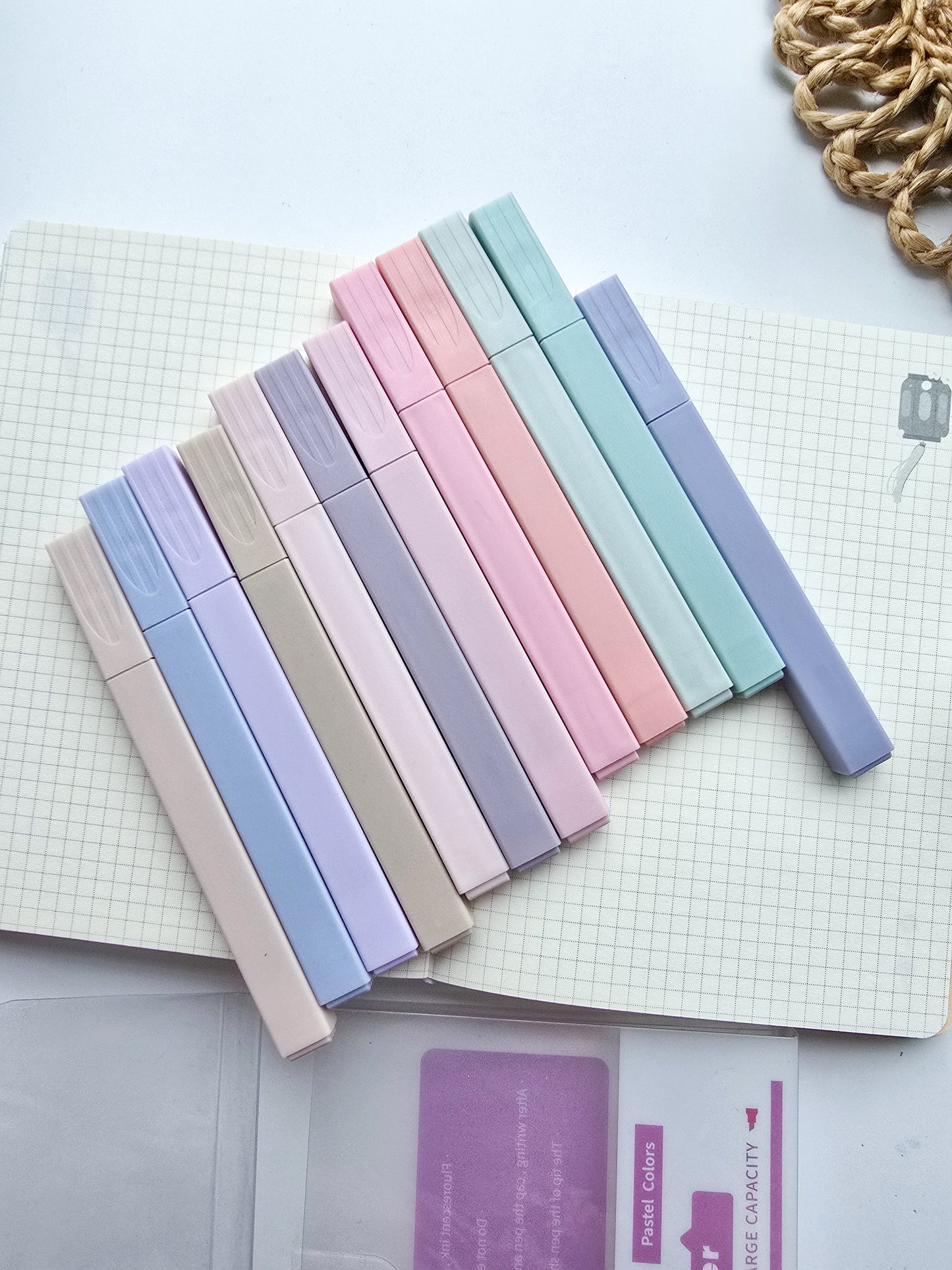 MGZ-508 Pastel Highlighter 12 Pcs Set| Aesthetic Cute Highlighters Colors