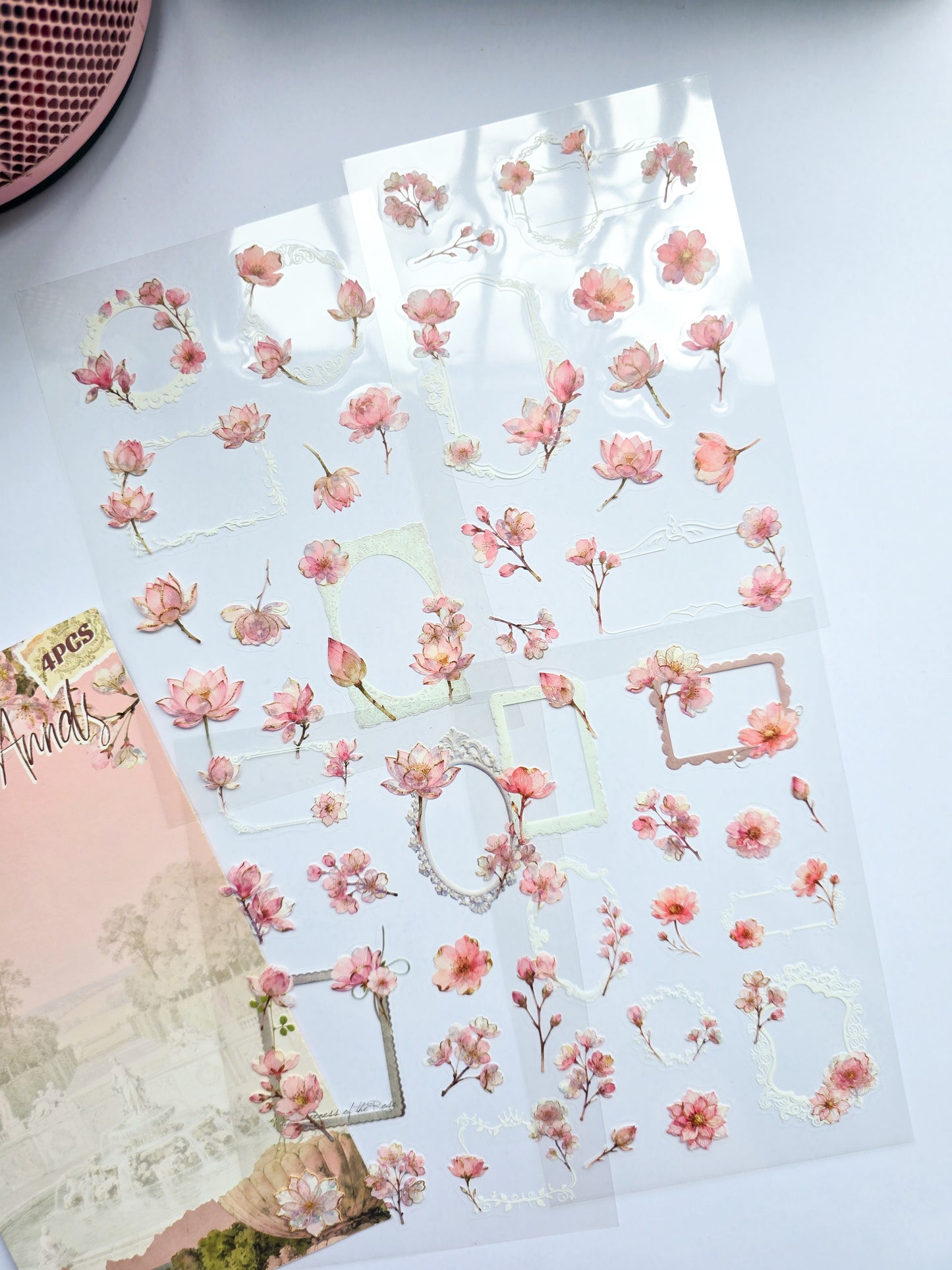 KJHY-601 | Jasmine Annals | PET | Watercolour Flower Asthetic sticker | 100* 150mm