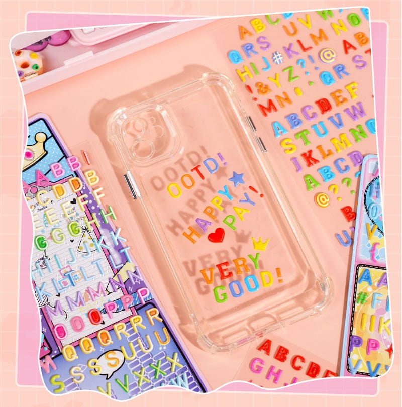 SL-BJL 01 | Alphabet Sticker | Kawaii Sticker | 2 Sheets | 25*20Cm |