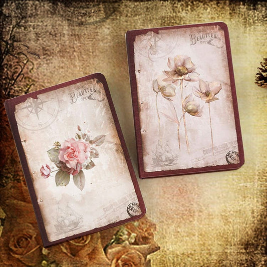 Nb32k8503bll C| Vintage flower Vintage Notebook 133*180mm Diary