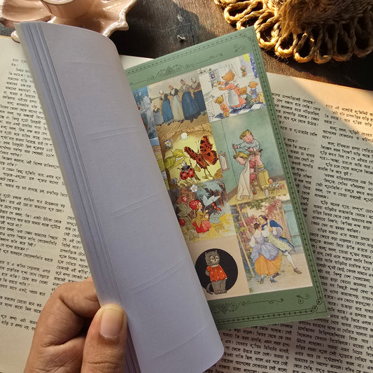 KQ1775 Vintage Ancient Castle Story (Folk Tale Series) | 20 Sheets. Vintage Sticker Book