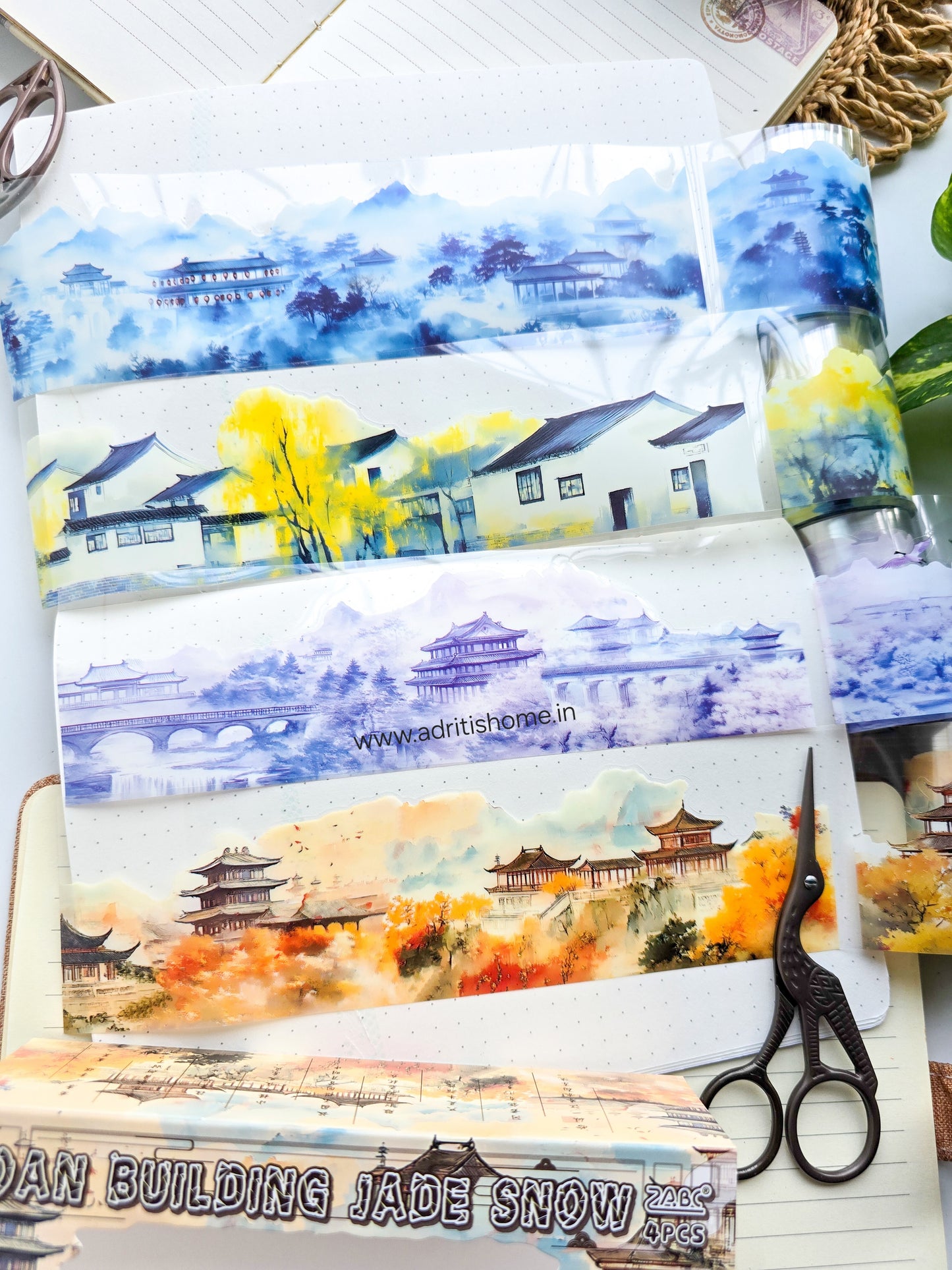 Ycyy202 PET Sticker Roll Box Japanese Heritage | 4 Sticker Rolls 60mm*2m
