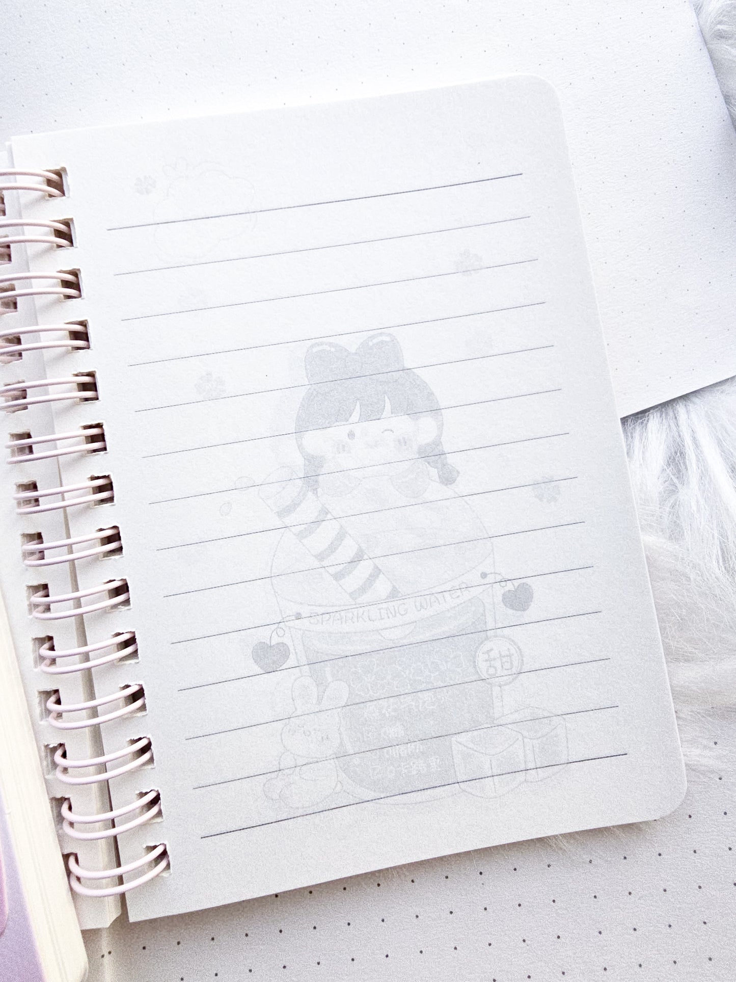 LK6480-04 ||Rf| Lovely Girl | Ruled Special kawaii Notebook | Spiral Binding | 95*130mm | 80 Pages