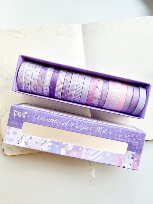 GYTW-6-06 | Vintage Premium Aesthetic Decorative Washi Tape | 20Pcs