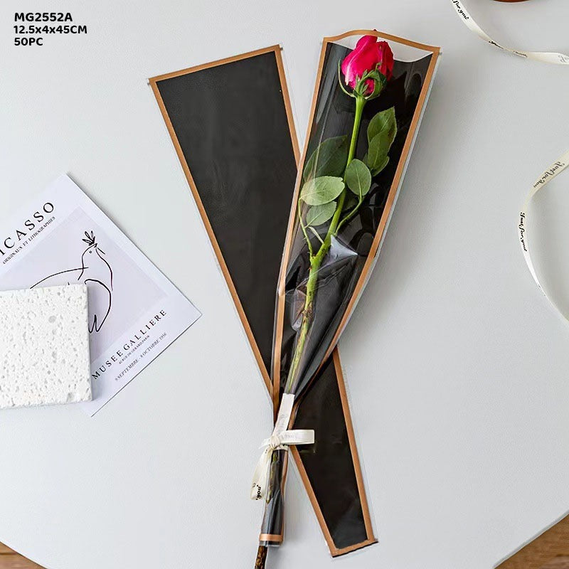 MG2552A |10 Pcs | Rose Bouquet Sleeve Bags for Flowers