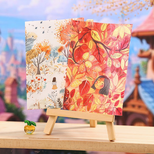 MHD- SJHJ002 Painting Seasons | Paper Sticker Roll 80mm x 2m