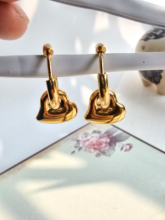Hanging Heart Earring