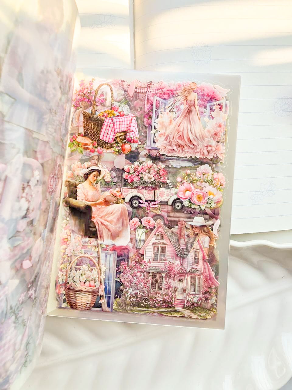 DSB-5391 |G-6| Tha Glimmering Glade Vintage Sticker Book | 20sheets| (Copy)