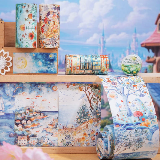 MHD- SJHJ004 Painting Seasons | Paper Sticker Roll 80mm x 2m