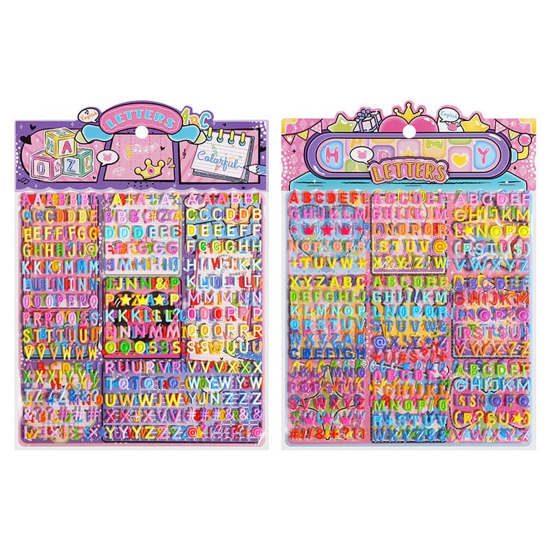 SL-BJL 02 |Alphabet | Kawaii Sticker |2 sheets| 25*20cm