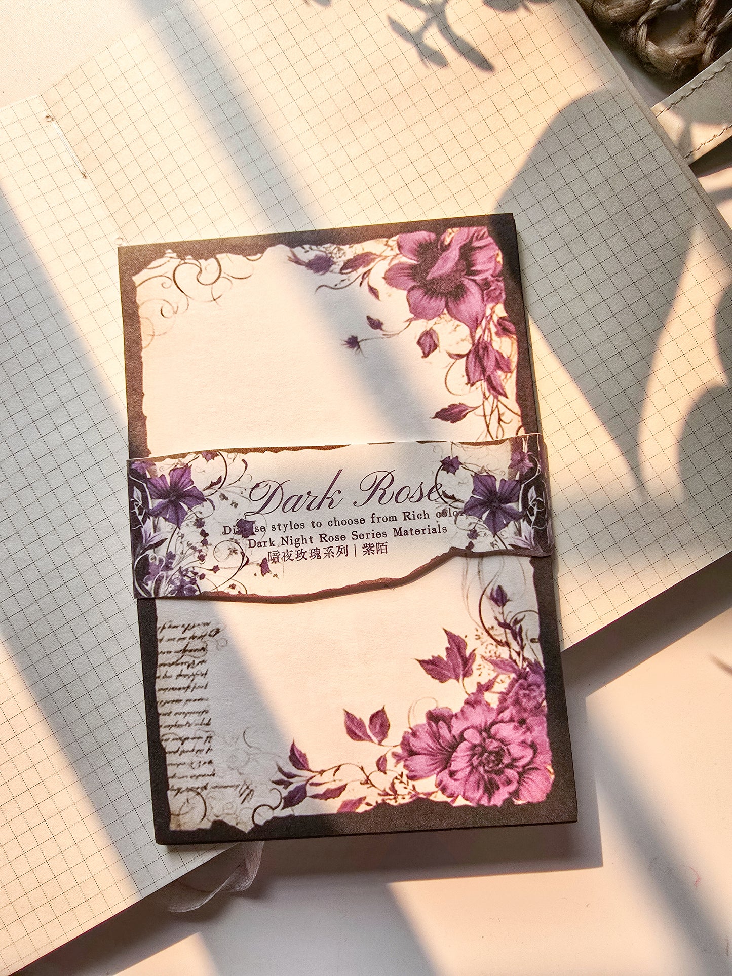 Mg00037 Dark Rose Series Paper Sheet 95*140Mm 30Pc