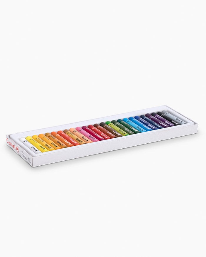 Camel Student Oil Pastels 25 Shades with Free Scraping Tool