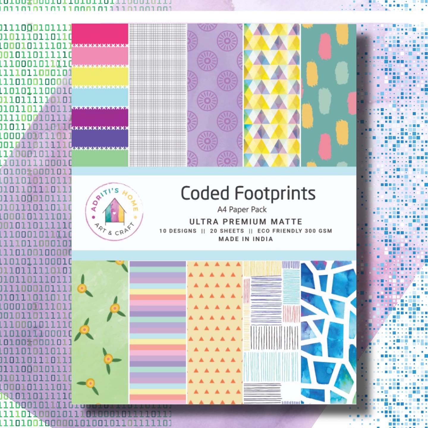 Coded Footprint Designer Paper Pack
