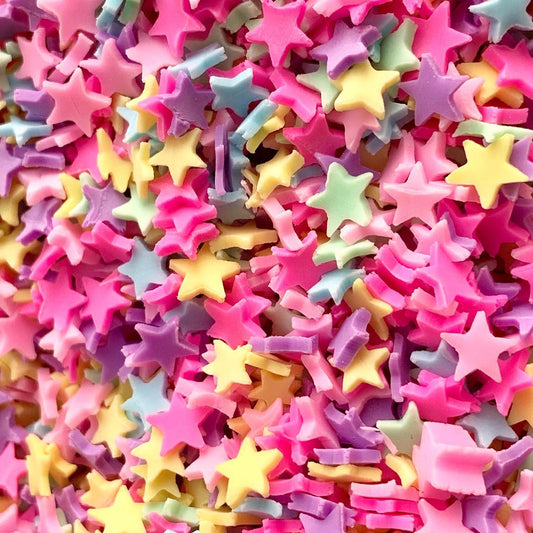 Shakers Star Multicolor(10 Grams/Packet) made with Polymer clay
