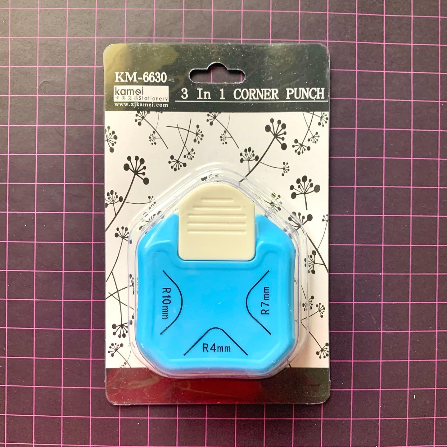 Km-6630 Corner Punch 3 in 1 | 10 mm | 7mm | 4mm