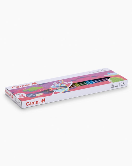 Camel Student Oil Pastels 25 Shades with Free Scraping Tool