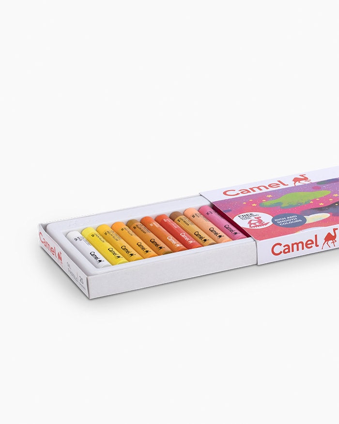 Camel Student Oil Pastels 25 Shades with Free Scraping Tool
