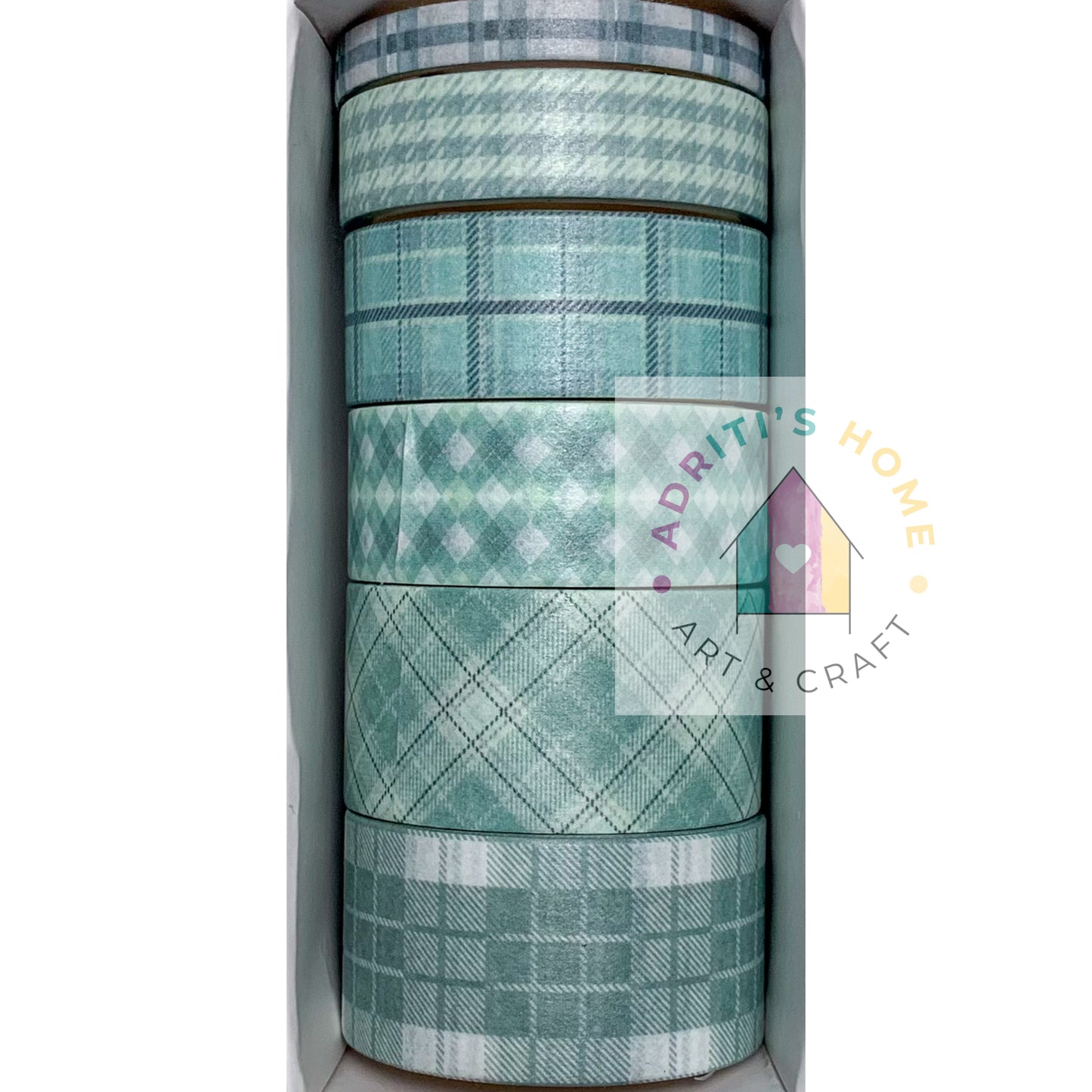 #DJ3- Washi Tape Set of 6 - 2mtr