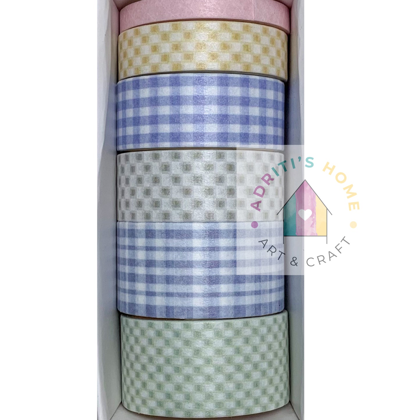 #DJ7 - Washi Tape Set of 6 - 2mtr