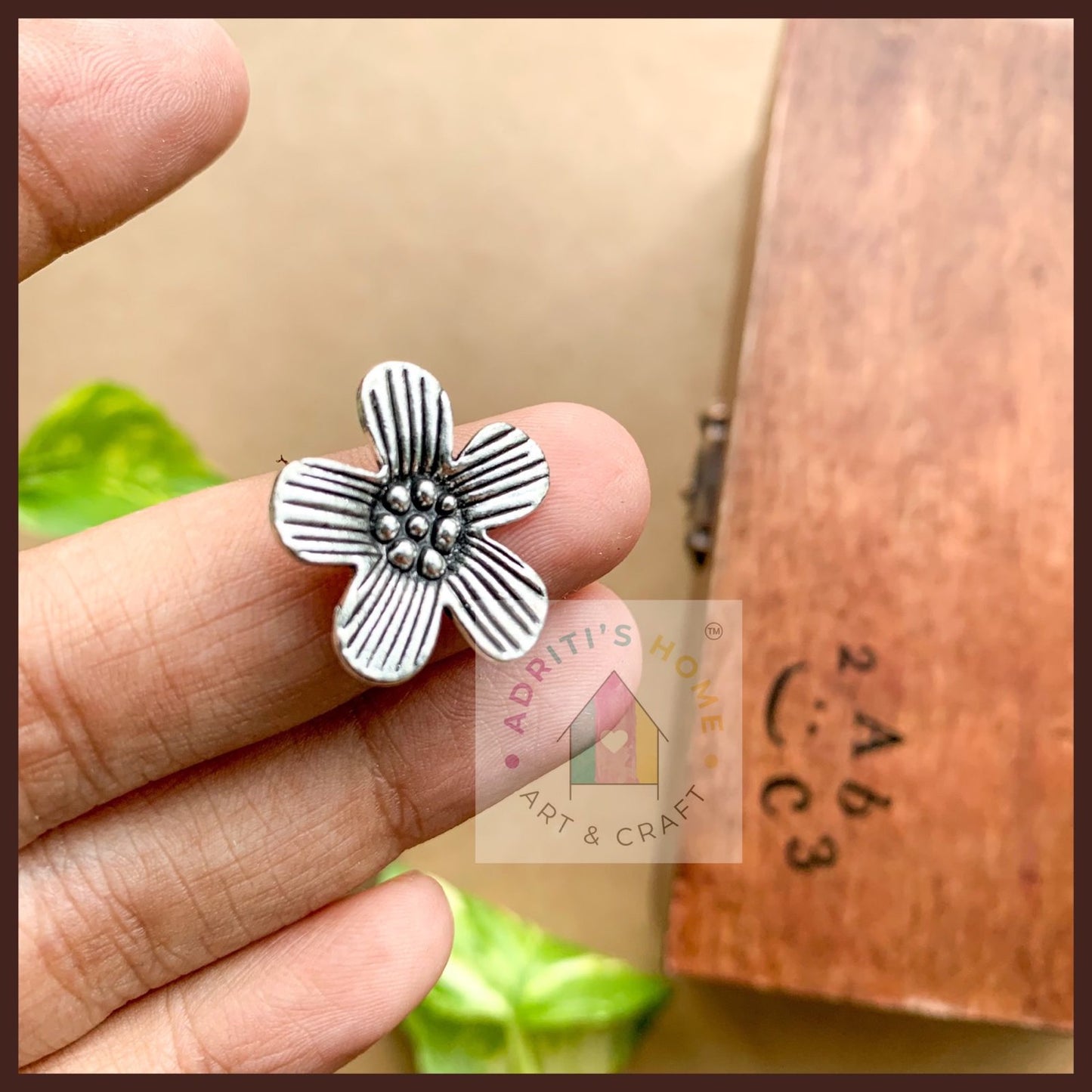 Flower Charm 3 Pcs