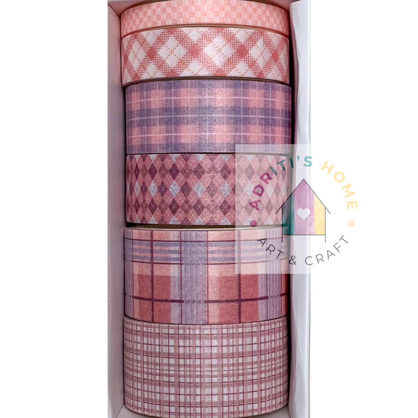 #DJ1 - Washi Tape Set of 6 - 2mtr