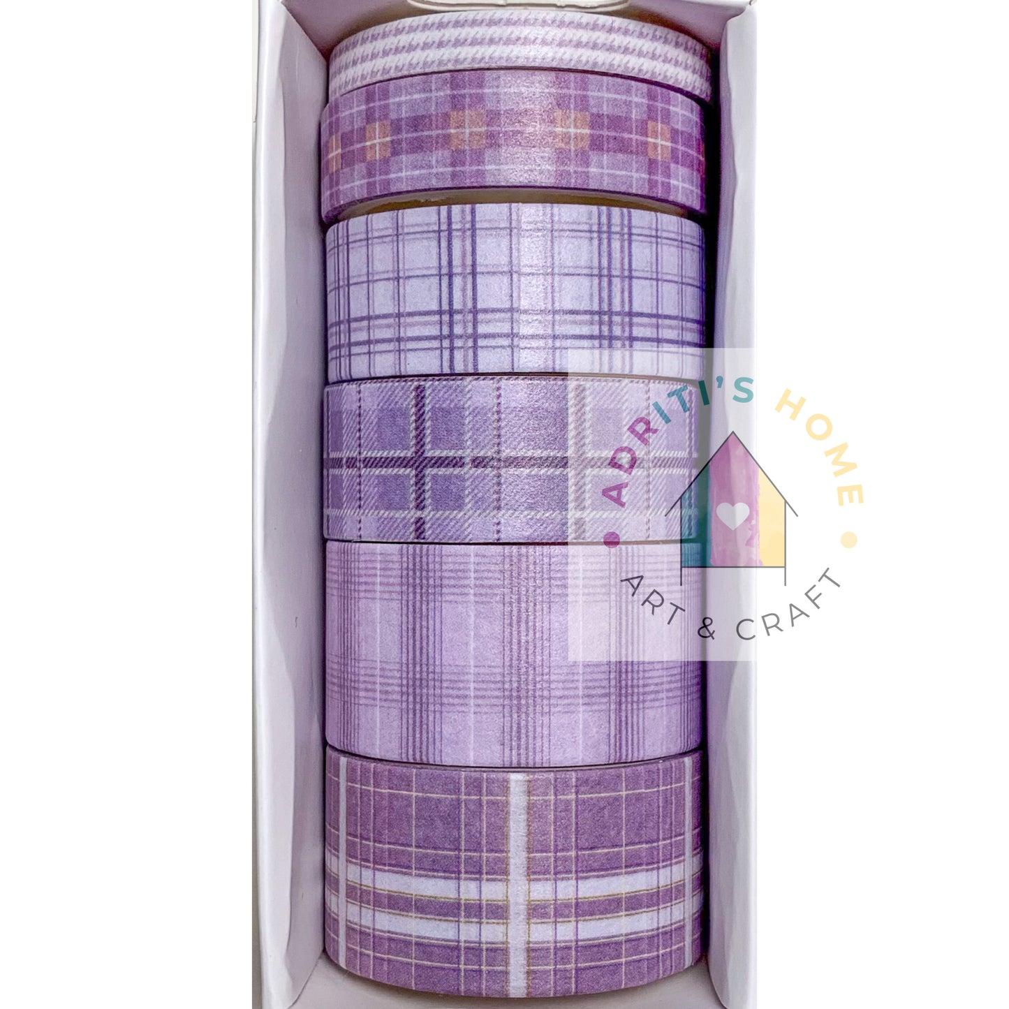 #DJ5 - Washi Tape Set of 6 - 2mtr
