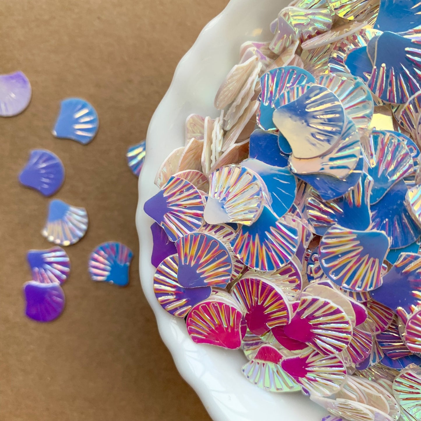 Sea Shell Sequins 1 Pckt = 10 gms